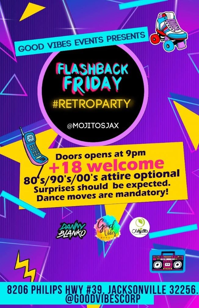 Event - Flashback Friday #Retroparty - Jacksonville, Florida - December 6, 2019 | concert tickets