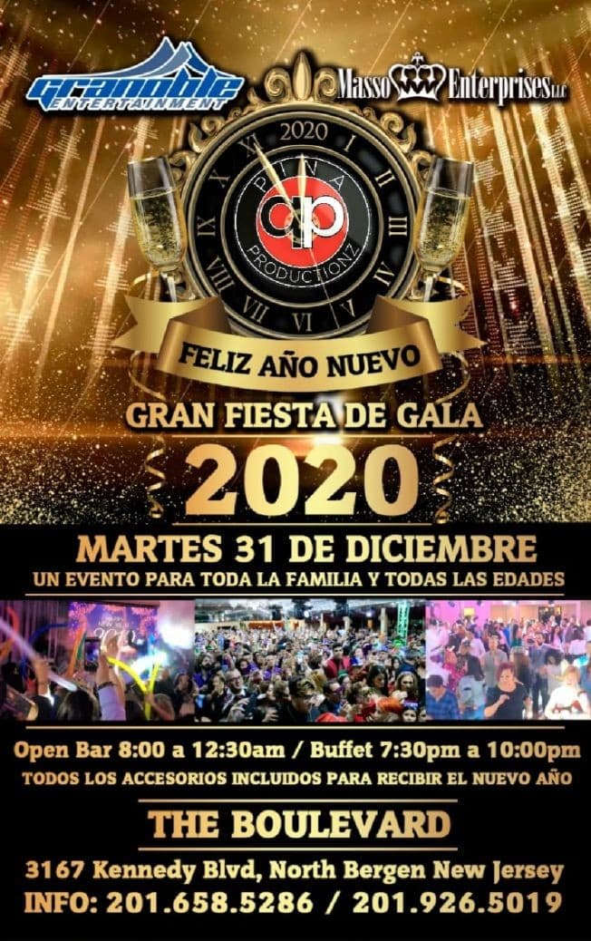 Event - CENA DE GALA BAILABLE 2020 - North Bergen, New Jersey - December 31, 2019 | concert tickets