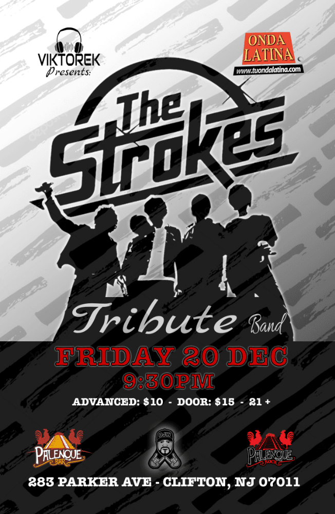 Event - The Strokes Tribute Band - Clifton, New Jersey - 20 de diciembre de 2019 | concert tickets