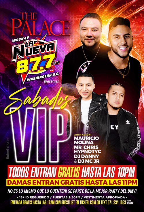 Event - Sabados VIP - Woodbridge, Virginia - December 28, 2019 | concert tickets