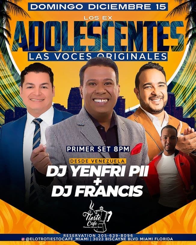 Event - Los Ex Adolescentes - Miami, Florida - December 15, 2019 | concert tickets