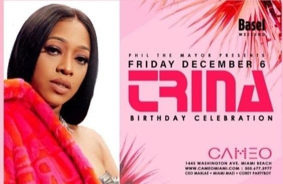 Event - Art Basel Weekend Trina Birthday Bash At Cameo Nightclub - Miami Beach, Florida - December 6, 2019 | concert tickets