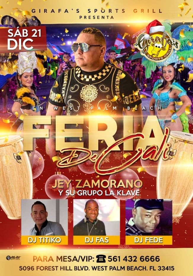 Event - “FERIA de CALI” en West Palm Beach - West Palm Beach, Florida - December 21, 2019 | concert tickets