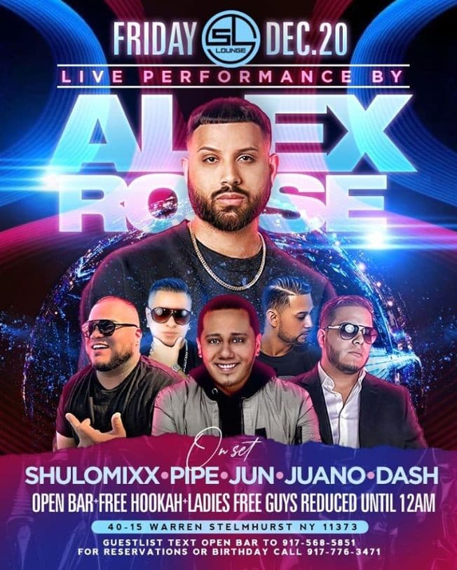 Event - Christmas Party Alex Rose Live At SL Lounge - Queens, New York - December 20, 2019 | concert tickets