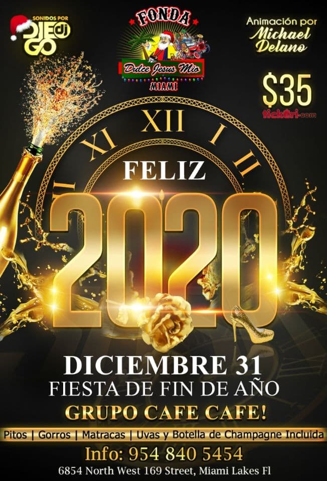 Event - ***  SUPER FIESTON FIN DE AÑO  *** - Hialeah, Florida - December 31, 2019 | concert tickets