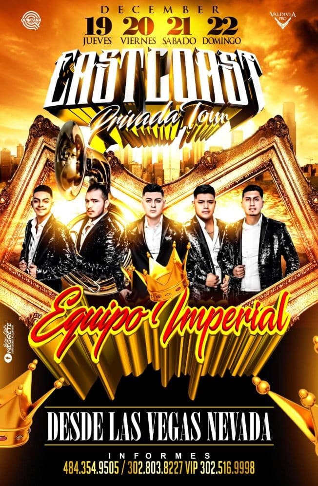 Event - LA POSADA PRIVADA con Equipo Imperial y Clave Prohibida - New castle, Delaware - December 19, 2019 | concert tickets