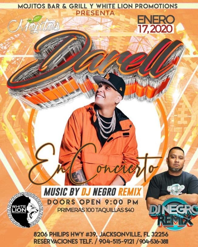 Event - Darell En Vivo En Jacksonville,FL - Jacksonville, Florida - January 17, 2020 | concert tickets