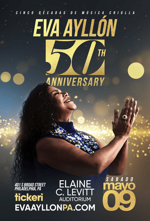 Event - Eva Ayllon 50 Aniversario En Philadelphia, PA CANCELED - Philadelphia, Pennsylvania - May 9, 2020 | concert tickets