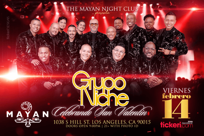 Event - GRUPO NICHE EN LOS ANGELES - Los Angeles, California - February 14, 2020 | concert tickets