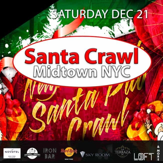 Event - Santa Midtown Crawl Pub Crawl 2019 - New York, New York - December 21, 2019 | concert tickets