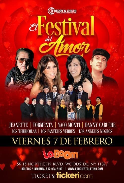 Event - FESTIVAL DEL AMOR EN NEW YORK - Woodside, New York - February 7, 2020 | concert tickets