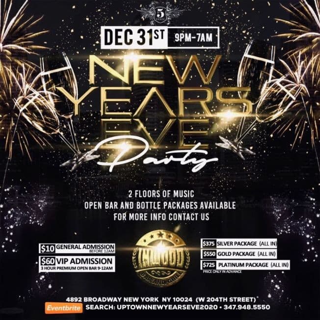Event - Uptown New Years Eve 2020 - New York, New York - December 31, 2019 | concert tickets
