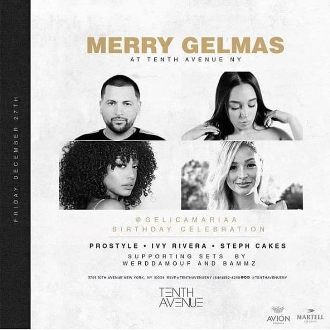 Event - Latin Fridays Last Friday Of The Year DJ Prostyle Live At Tenth Avenue - New York, New York - December 27, 2019 | concert tickets