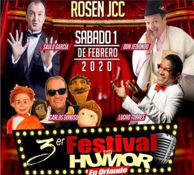 Event - 3er Festival Del Humor En Orlando.FL CANCELED - Orlando, Florida - February 1, 2020 | concert tickets