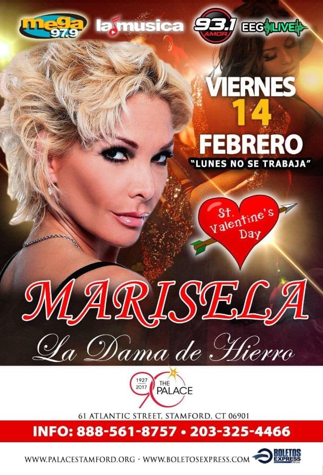 Event - Marisela 'La Dama de Hierro' en Concierto! - Stamford, Connecticut - February 14, 2020 | concert tickets