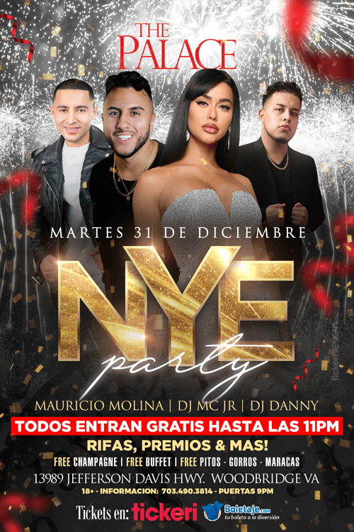 Event - New Years Eve Party en The Palace! - Woodbridge, Virginia - December 31, 2019 | concert tickets