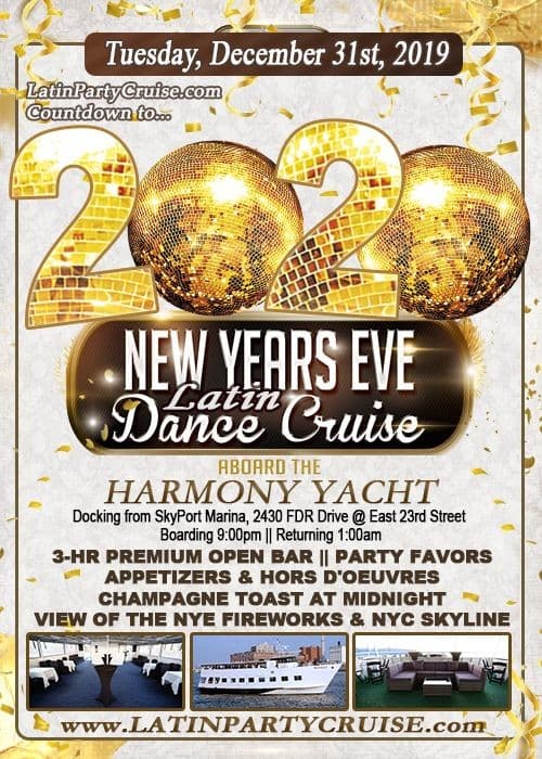 Event - New Year's Eve Fireworks Latin Cruise - Harmony Yacht - New York, New York - December 31, 2019 | concert tickets