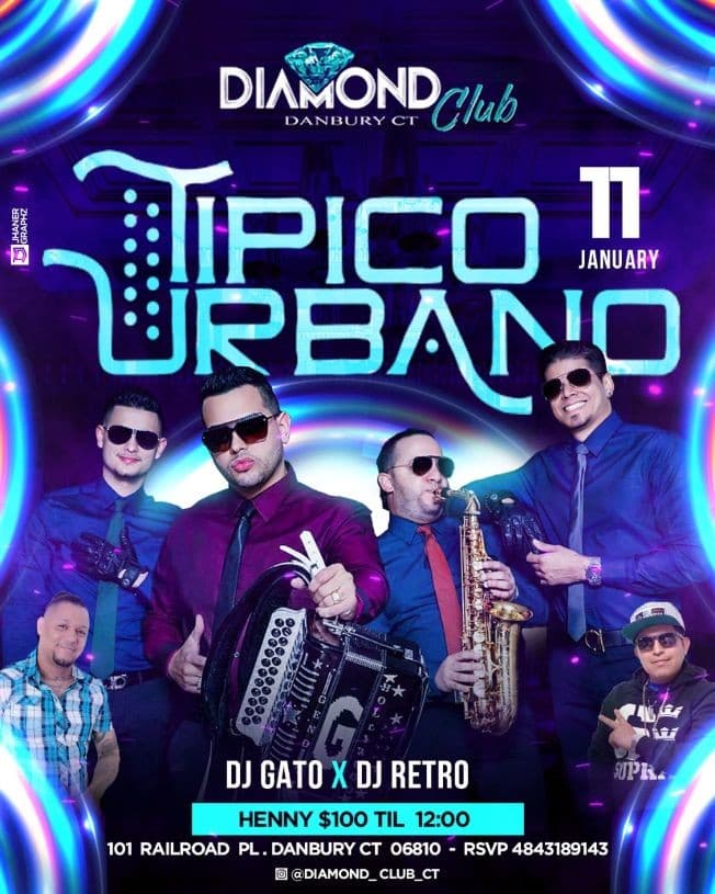 Event - Tipico Urbano en Concierto en Danbury, CT - Danbury, Connecticut - January 11, 2020 | concert tickets