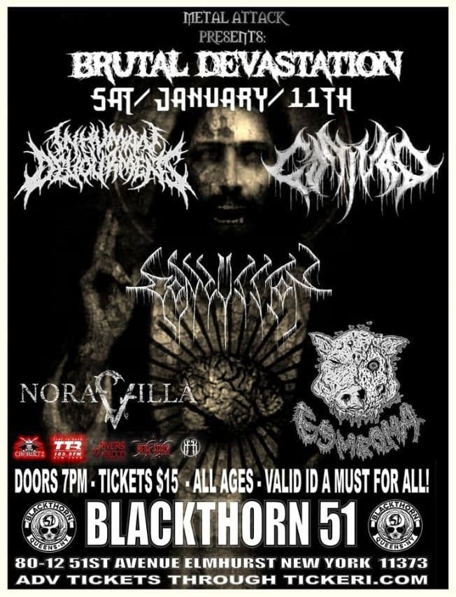 Event - Brutal Devastation - elmhurst, New York - January 11, 2020 | concert tickets