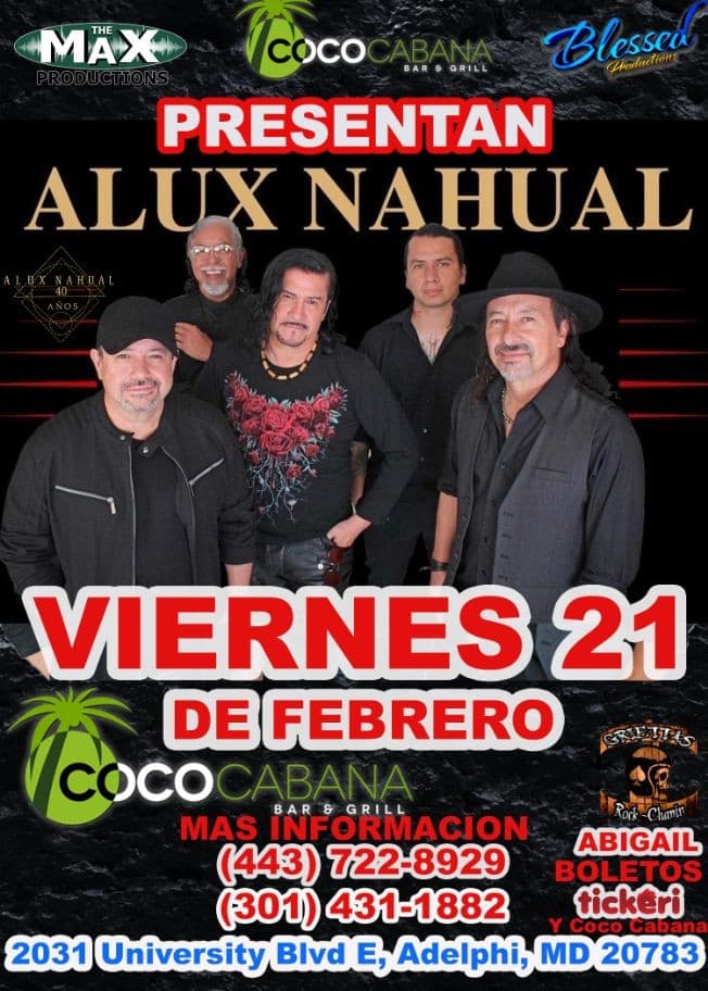 Event - ALUX NAHUAL Alux Nahual - Adelphi, Maryland - 21 de febrero de 2020 | concert tickets
