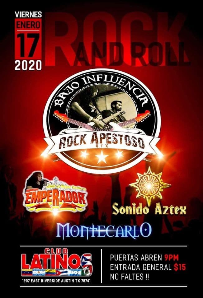 Event - Bajoinfluencia E Invitados - Austin, Texas - January 17, 2020 | concert tickets