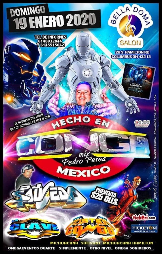 Event - Sonido Conga y Mas En Columbus,OH - Columbus, Ohio - January 19, 2020 | concert tickets