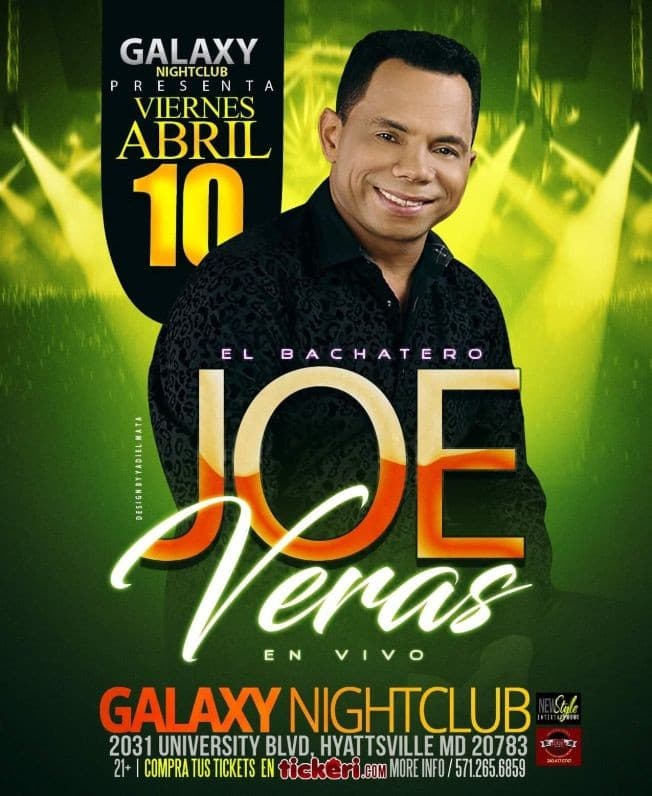 Event - Joe Veras en Hyattsville, MD POSTPONED - Hyattsville, Maryland - April 10, 2020 | concert tickets