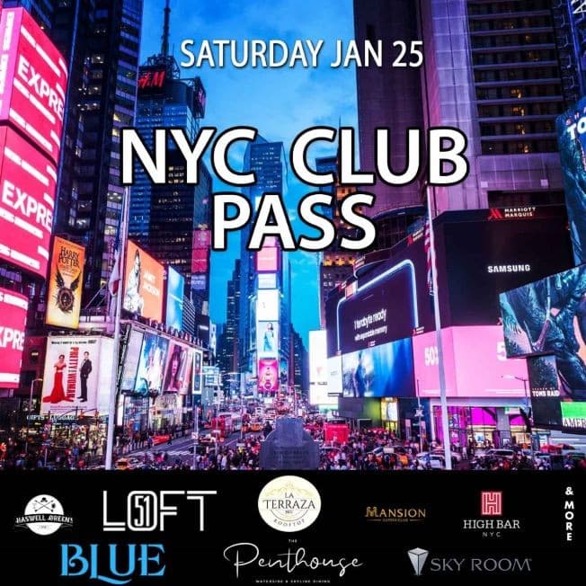 Event - NYC Club Hop Pub Crawl 2020 only $15 - New York, New York - January 25, 2020 | concert tickets