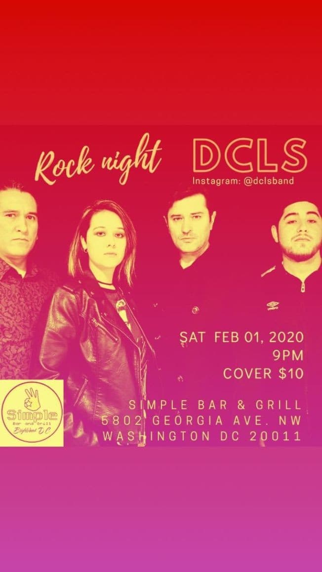 Event - DCLS Rock Concert @ Simple Bar & Grill - Washington, District Of Columbia - February 1, 2020 | concert tickets