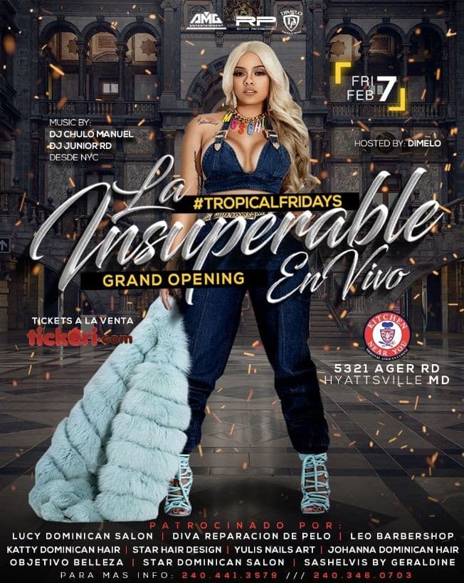 Event - * LA INSUPERABLE * la mami del swagger - Hyattsville, Maryland - February 7, 2020 | concert tickets