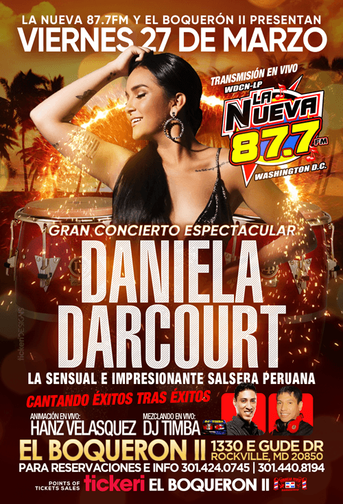 Event - POSTPONED: Daniela Darcourt en Concierto! - Rockville, Maryland - May 29, 2020 | concert tickets