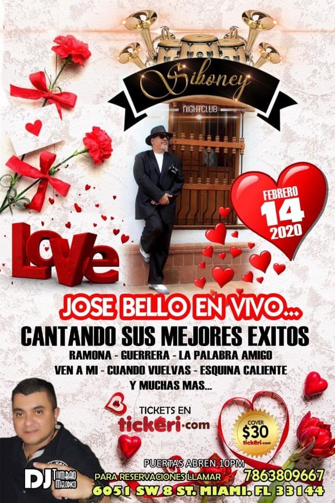 Event - José Bello En Vivo En Miami, FL - West Miami, Florida - February 14, 2020 | concert tickets