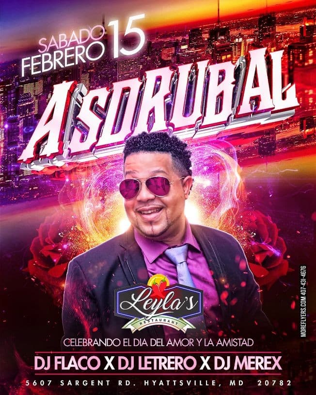 Event - ASDRUBAL EN VIVO En Hayttsville,MD - Chillum, Maryland - February 15, 2020 | concert tickets