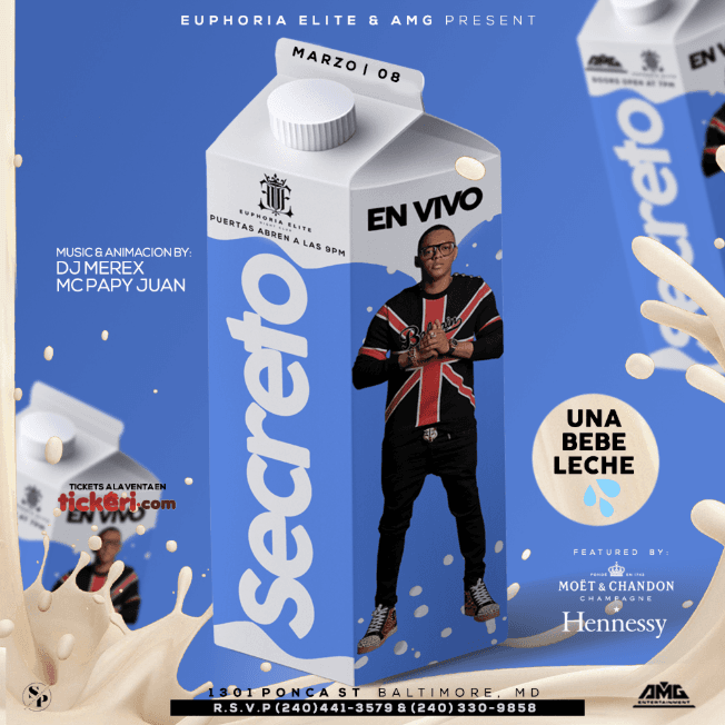 Event - SECRETO EN  VIVO - Baltimore, Maryland - March 8, 2020 | concert tickets
