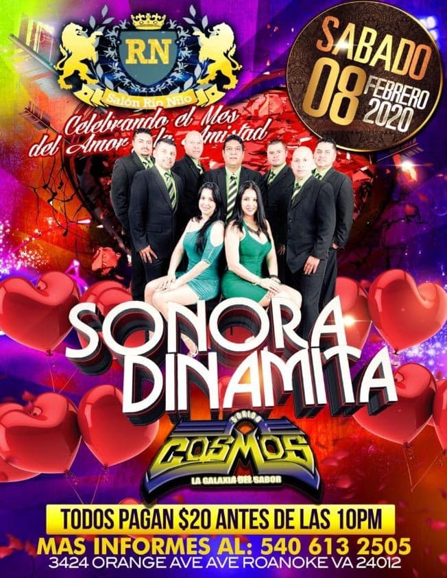 Event - Sonora Dinamita En Roanoke,VA - Roanoke, Virginia - February 8, 2020 | concert tickets