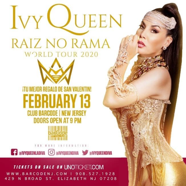 Event - Ivy Queen Performing Live @barCode - Elizabeth, New Jersey - February 13, 2020 | concert tickets