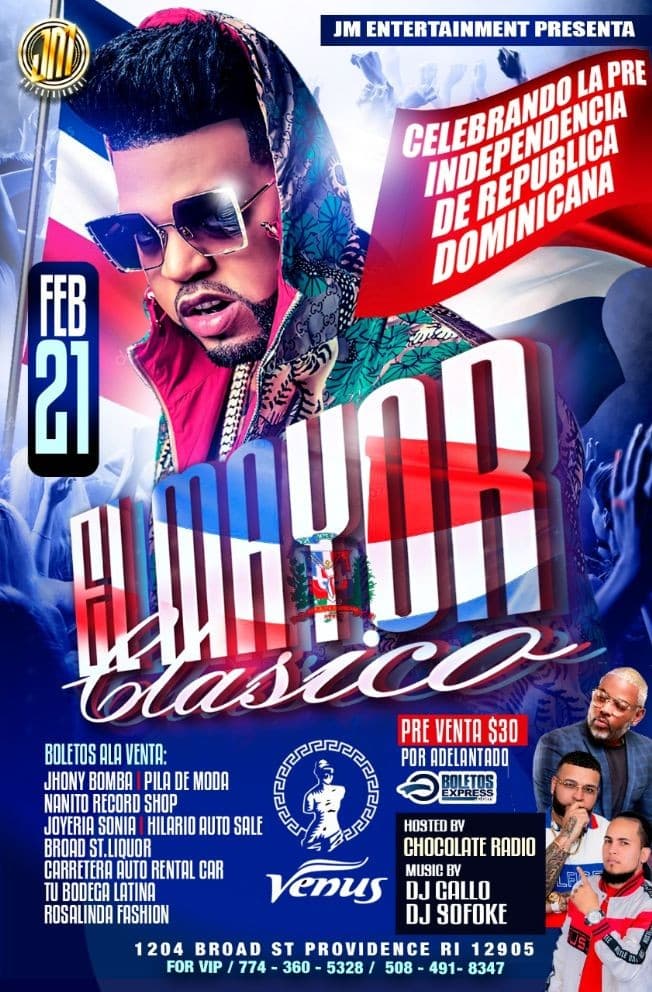 Event - El Mayor Clasico En Providence,RI - Providence, Rhode Island - February 21, 2020 | concert tickets