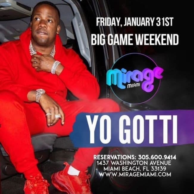 Event - Big Game Weekend Finale Yo Gotti Live At Mirage Miami - Miami Beach, Florida - January 31, 2020 | concert tickets