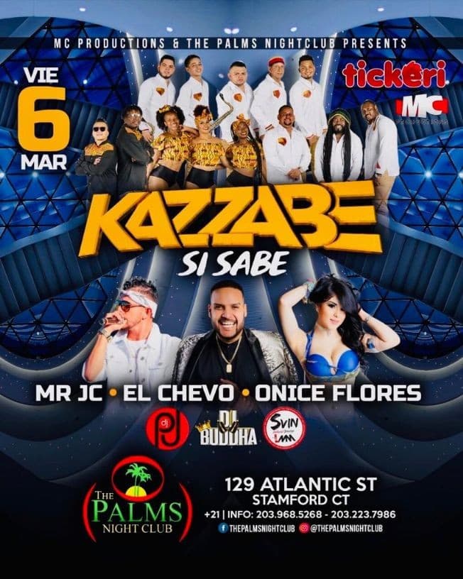Event - Kazzabe, Chevo, Mr Jc, Onice - Stamford, CT (Sei Sei Bei, Gira USA) - Stamford, Connecticut - March 6, 2020 | concert tickets