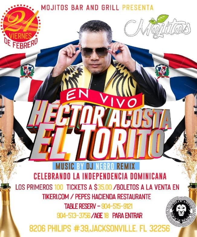 Event - Hector Acosta "El Torito" En Jacksonville,FL - Jacksonville, Florida - February 21, 2020 | concert tickets