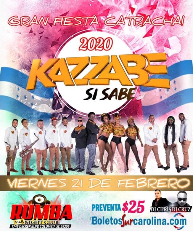 Event - Kazzabe - Columbia, SC (Sei Sei Bei, Gira USA) - Columbia, South Carolina - February 21, 2020 | concert tickets