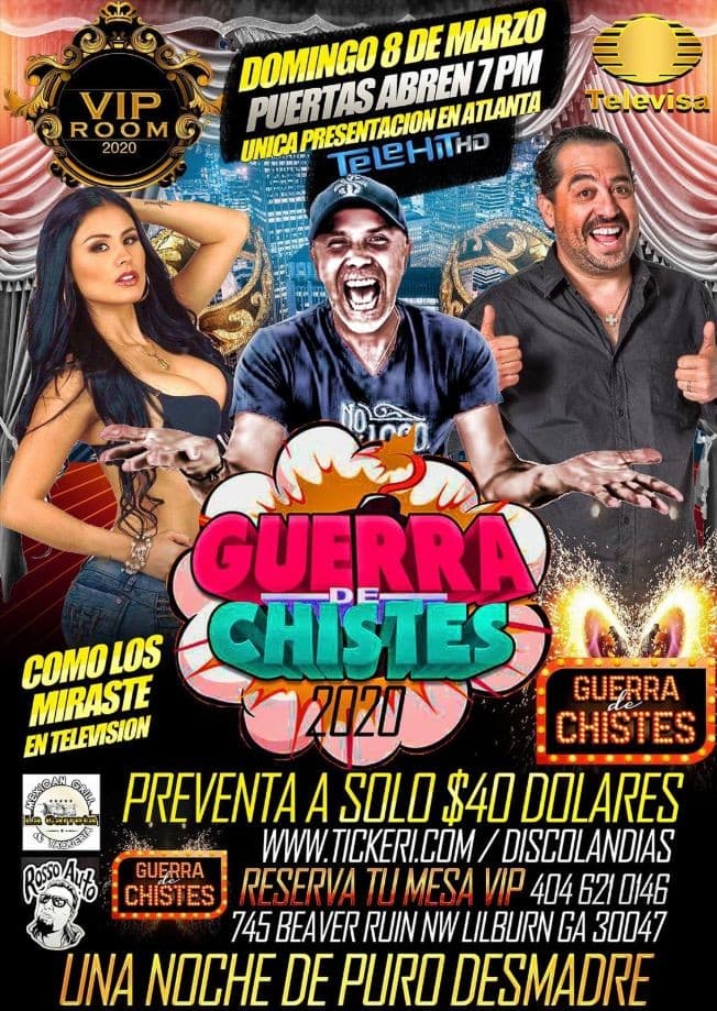 Event - Guerra de Chistes en Lilburn,GA - Lilburn, Georgia - March 8, 2020 | concert tickets