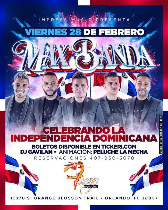 Event - Maxbanda @ Fuego Night Club Orlando FL - Orlando, Florida - 28 de febrero de 2020 | concert tickets