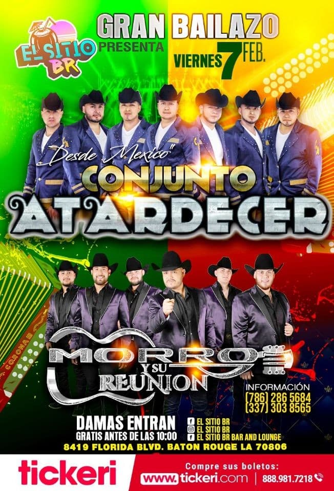 Event - Gran Bailazo Con Conjunto Atardecer y Mas En Baton Rouge,LA - Baton Rouge, Louisiana - February 7, 2020 | concert tickets