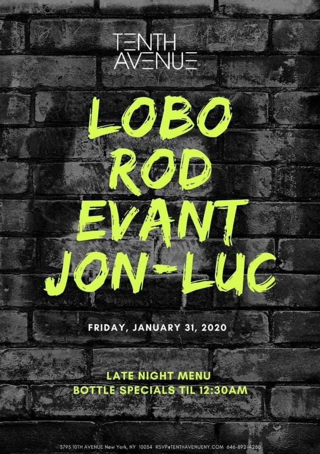 Event - Latin Fridays Pre Super Bowl Weekend DJ Lobo Live At Tenth Avenue - New York, New York - January 31, 2020 | concert tickets