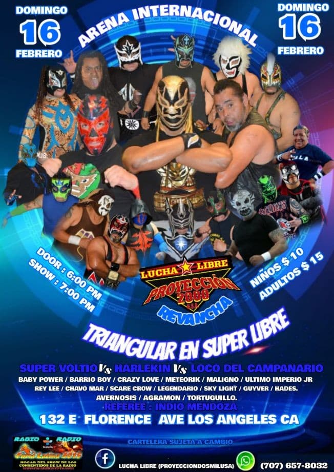 Event - lucha libre - Los Angeles, California - February 16, 2020 | concert tickets