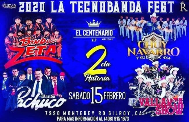 Event - La Tecnobanda Fest 2020 En Gilroy,CA - Gilroy, California - February 15, 2020 | concert tickets