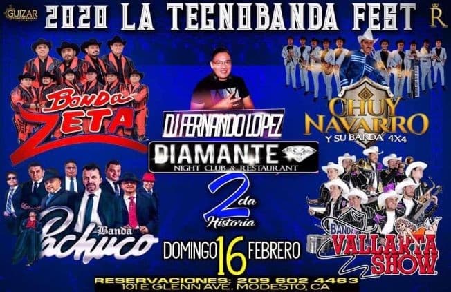 Event - La Tecnobanda Fest 2020 En Modesto,CA - Modesto, California - February 16, 2020 | concert tickets