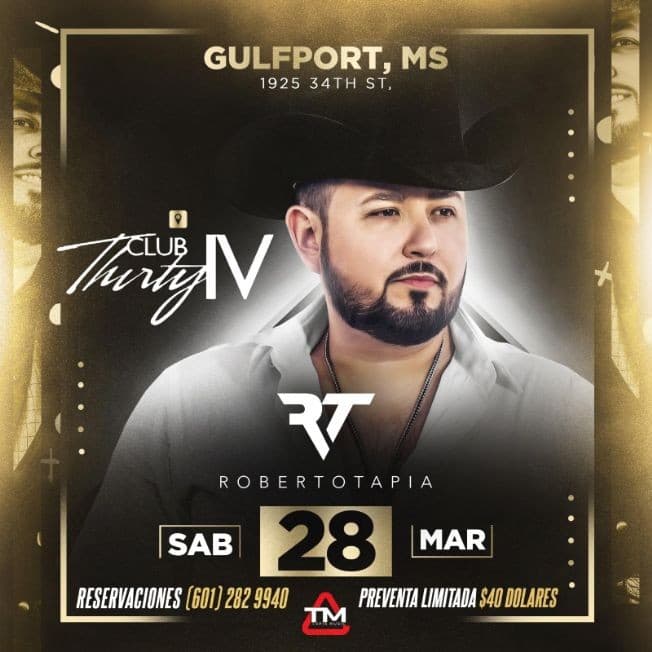Event - Baile del Amor y La Amistad con Roberto Tapia - Gulfport, Mississippi - March 28, 2020 | concert tickets