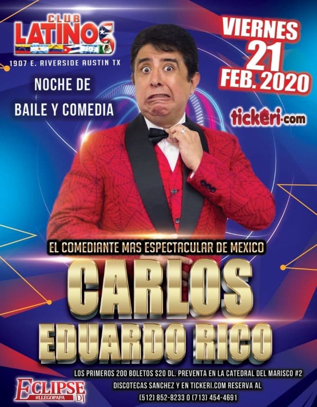 Event - CARLOS EDUARDO RICO - Austin, Texas - February 21, 2020 | concert tickets